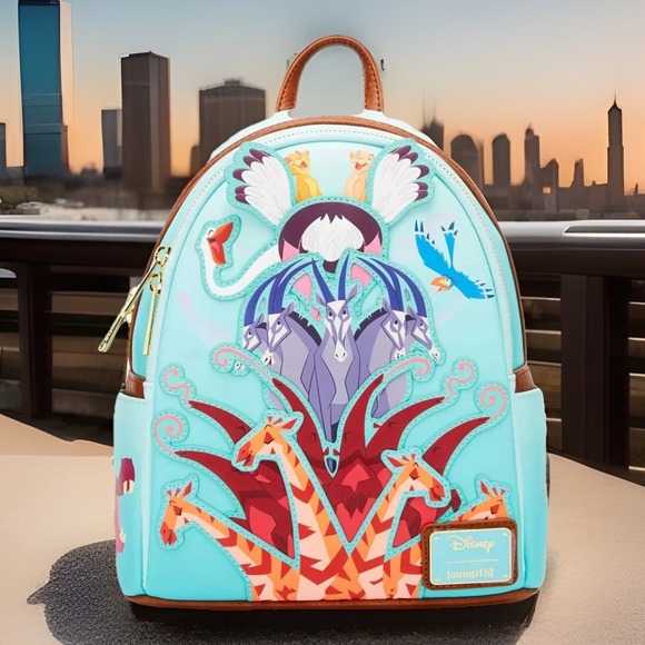 Loungefly Disney The Lion King Animal Tower Mini Backpack NWT - Picture 1 of 4